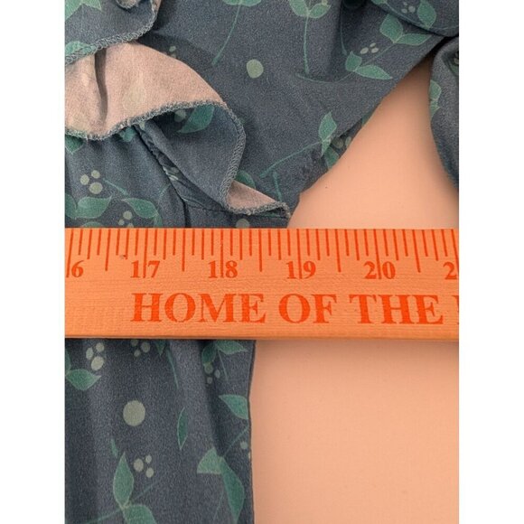 Anthropologie Bl^nk London Laura Tiered Dress Womens Size Large Blue Prairie - Picture 8 of 8